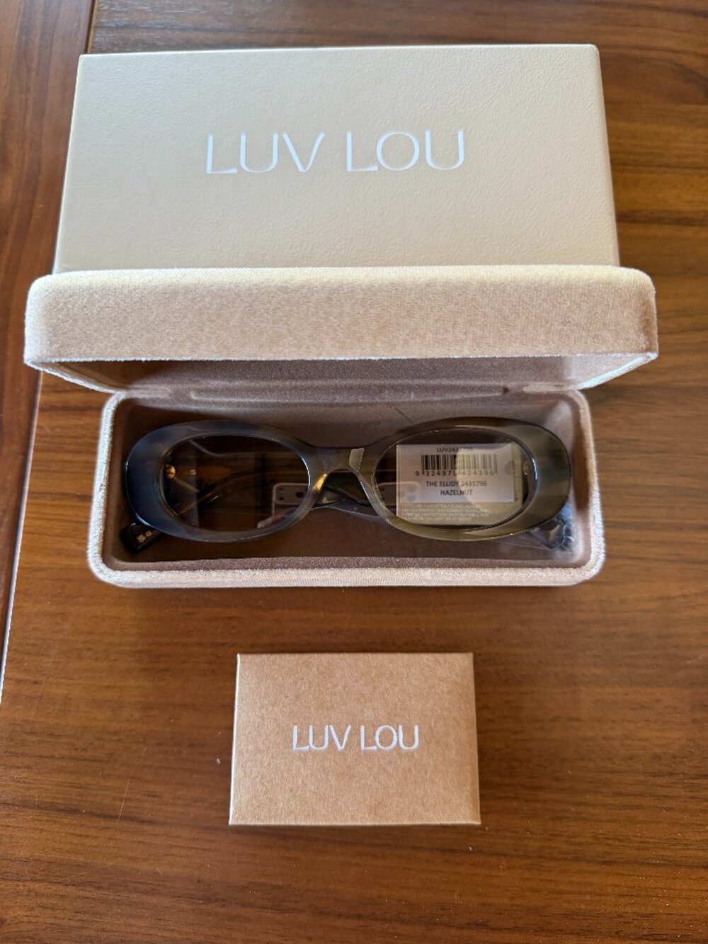 Luv lou sunglasses the Ellidy hazelnut tan brand new in case